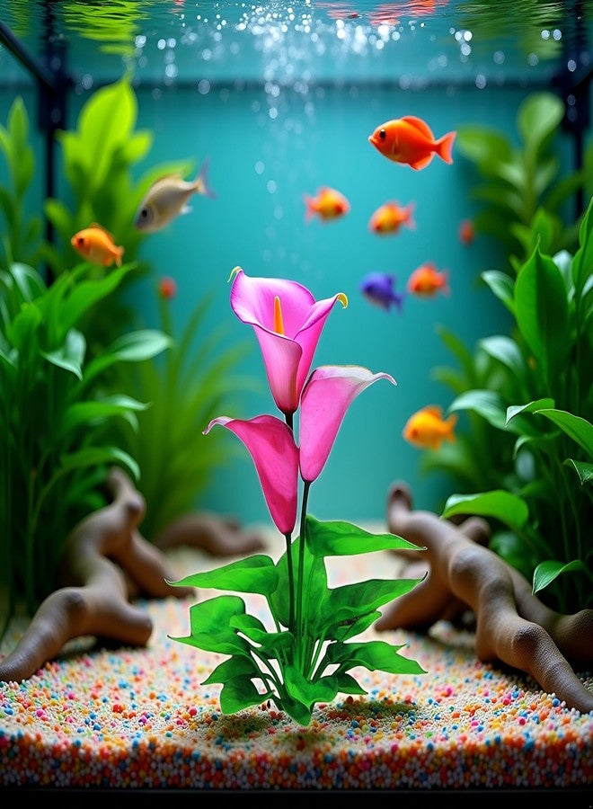 Zhuluck 1Pc Decoration Artificial Aquatic Plant Waterweed Craft Silk Flower Aquarium Décor Plastic Plants Aquarium Décor Accessories - Image 4